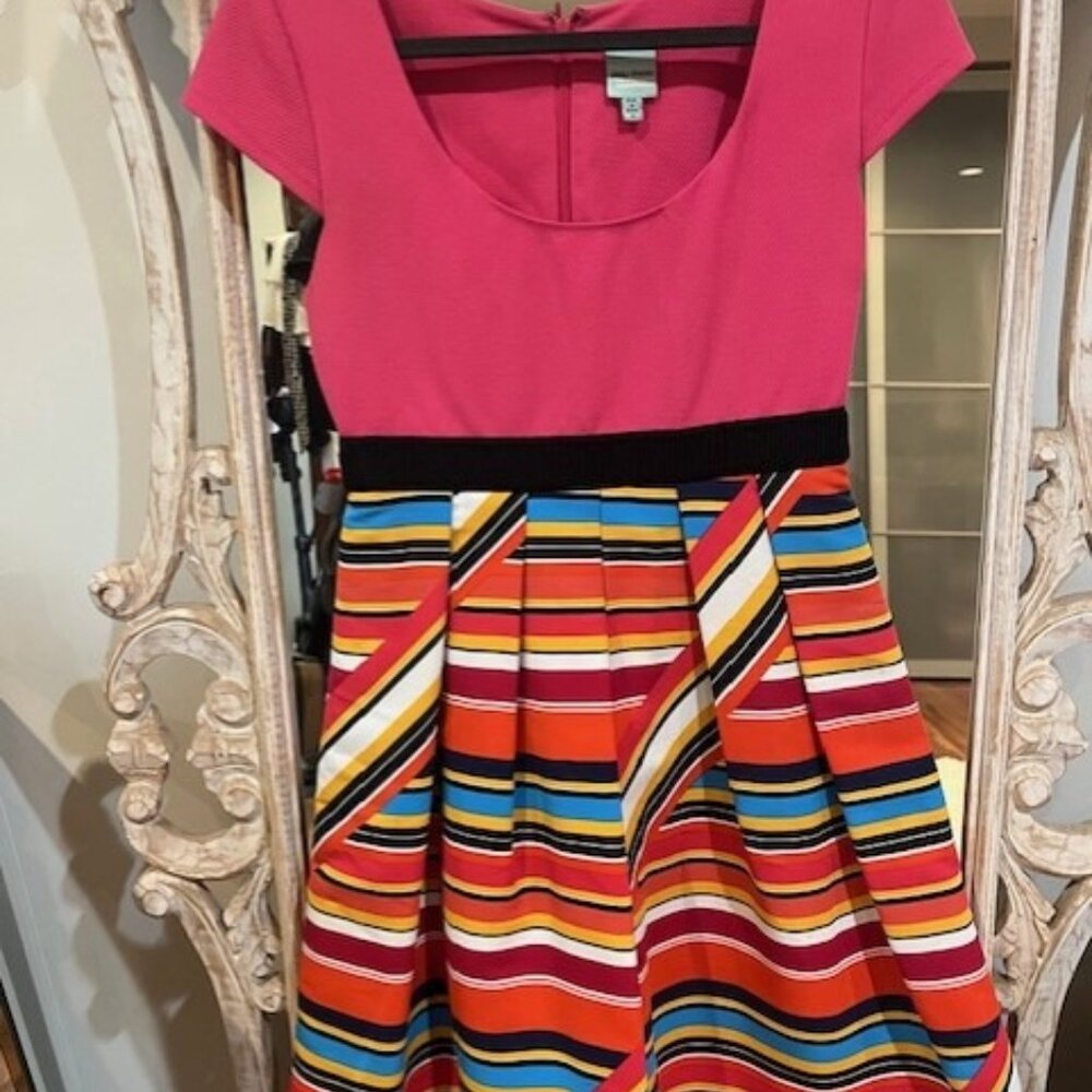 Anthropologie Plenty Tracy Reese Striped Fit & Flare Dress